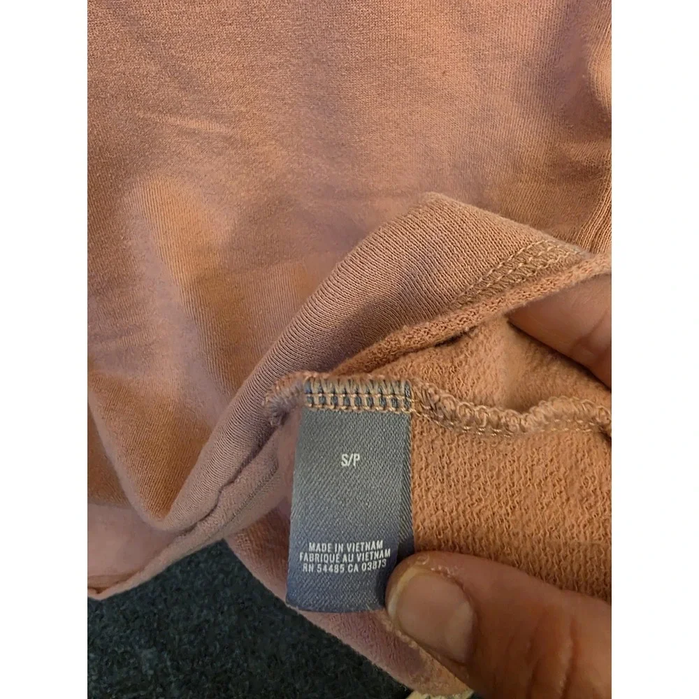 Aerie Dress Womens Small Pink French Terry Short‎ Sleeve Sweatshirt Mini Casual